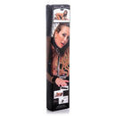 Master Series Imprisoned Metal Stockade with Dildo packaging showcasing full-body restraint and adjustable features.