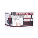 LoveBotz The Saddle Vibrating Sex Machine Black packaging featuring powerful motor and soft dildo attachment.
