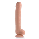 Master Cock The Destroyer 16.5 Inch Dildo Flesh in flesh color, featuring a realistic design and suction base.