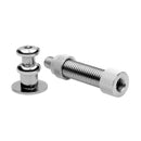 LoveBotz Sex Machine Flexible Extension Grey components, including a chrome spring and attachment for enhanced performance.