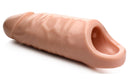 Size Matters 7 Inch Penis Extension Flesh in lifelike design for enhanced pleasure and stimulation.