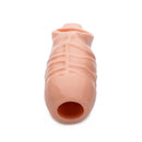 Size Matters 5 Inch Open Tip Penis Extension Flesh for enhanced pleasure and satisfaction.
