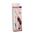 LoveBotz Thrust-Bot Handheld Multi-Speed Sex Machine packaging with detailed features and attachments.