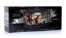 Master Series Kennel Adjustable Puppy Cage with Padded Board packaging featuring adjustable and durable design.