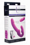 Strap U Evoke rechargeable silicone strapless strap on in pink packaging, showcasing dual motors for enhanced pleasure.