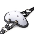 Master Series Musk Athletic Cup Muzzle White with adjustable PU leather straps and silicone lining.
