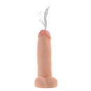 Loadz 8 Inch Realistic Dual Density Squirting Dildo Flesh with realistic design and squirting feature