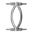 Master Series Stainless Steel Adjustable Pussy Clamp Grey for controlled labia play and sensation.