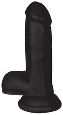 JOCK 6 Inch Dong with Balls Black features a lifelike design with firm balls for an authentic experience.