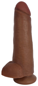 JOCK 12 Inch Dong with Balls Brown, a realistic oversized dildo with lifelike details and smooth texture.