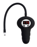 Size Matters Digital Pump with Connector Black with digital pressure gauge and silicone connector hose.