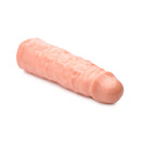 Size Matters 3 Inch Flesh Penis Enhancer Sleeve featuring realistic veins and defined head for added satisfaction.