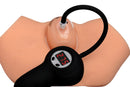 Size Matters Small Vaginal 3.8 Inch Pumping Cup Attachment connected to pump for enhanced pleasure.