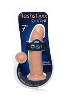 Silexpan Light Hypoallergenic Silicone Dildo 7 Inch in packaging, showcasing its lifelike design and strong suction base.