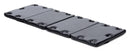 STRICT XL Padded Folding Bondage Board Black featuring cushioned sections and D-ring attachment points for restraint play.