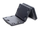 STRICT XL Padded Folding Bondage Board Black displaying padded sections and D-ring attachment points.