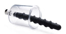 Rosebud Driller Cylinder with Silicone Swirl Insert showcasing the silicone shaft and acrylic cylinder design.