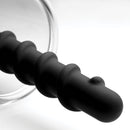 Rosebud Driller Cylinder with Silicone Swirl Insert featuring a swirled silicone shaft for intense stimulation.