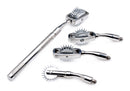 Master Series Deluxe Wartenberg Wheel Set with Travel Case featuring polished stainless steel pinwheels.