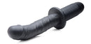 The Large Realistic 10X Silicone Vibrator with Handle featuring realistic texture and ergonomic grip.