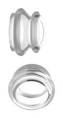 Master Series Clear Plungers Silicone Nipple Suckers Small transparent nipple suction devices.