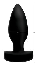 The Taper 10X Silicone Remote Control Vibrating Butt Plug displayed, featuring a tapered design for comfortable use.