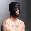 Scorpion Hood With Removable Blindfold and Face Mask designed for sensory-control play.