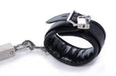 Master Series Squat Anal Impaler with Spreader Bar and Cuffs padded ankle cuff detail.
