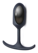 Heavy Hitters Premium Silicone Weighted Anal Plug Medium with smooth taper and flexible base for comfort.