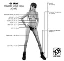 NextGen Dolls GI Jane Fantasy Love Doll showcasing detailed measurements and realistic features.