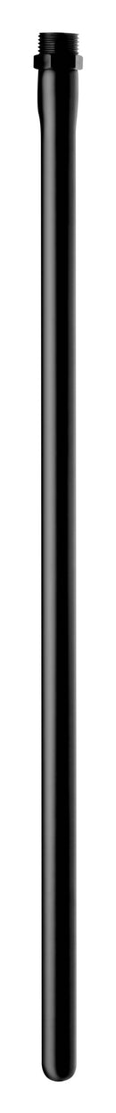 CleanStream 20 Inch Silicone Nozzle Enema Attachment Black - sleek black silicone nozzle for enema use.