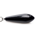 Master Series Titty Taunter Nipple Clamps with Weighted Bead black weighted bead close-up for nipple play.