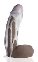 Loadz Dual Density Squirting Dildo 8 Inch Brown with realistic design and squirting feature.