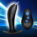 Zeus 64X Pro-Shocker Vibrating and E-stim Prostate Plug with remote control for targeted pleasure.