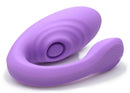 Inmi 7X Pulse Pro Clit Stimulating Vibrator Purple showcasing its ergonomic design and intuitive controls.