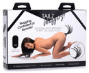 Remote Control Wagging and Vibrating Puppy Tail Anal Plug packaging featuring remote control and dog tail design.
