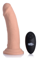 Swell 7 Inch Inflatable Vibrating Remote Control Dildo with remote control for customizable pleasure.