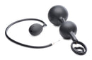 Devils Rattle Inflatable Anal Plug with Cock and Ball Ring with additional pump and attachment components.