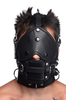 Strict Leather Head Harness with Removable Gag features durable leather and adjustable design for bondage play.