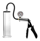 Size Matters Penis Pump Kit with 2.25 Inch Cylinder featuring a transparent 9 inch cylinder and ergonomic hand pump.