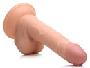 SexFlesh 7.5 Inch Realistic Flesh Dildo with Balls showcasing lifelike texture and design.