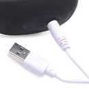 USB charging connection for the 8X Volt Drop Vibrating E-Stim Silicone Prostate Massager.