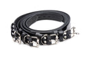 Strict Leather 4 Pack Locking Bondage Straps Black with metal clips, ideal for versatile bondage scenarios.