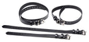 Strict Leather 4 Pack Locking Bondage Straps Black for versatile restraint and bondage play.