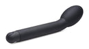 10X Silicone G-Spot Vibrator Black with ergonomic design for focused stimulation and multiple vibration settings.