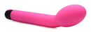 10X Silicone G-Spot Vibrator Pink, ergonomic design with bulbous head for targeted stimulation.