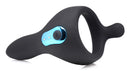 Power Taint 7X Silicone Cock and Ball Ring with Remote, a silicone ring with remote control for added pleasure.