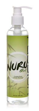 Nuru Inflatable Massage Sheet Deluxe Kit NURU Gel for couples body-to-body massage in an 8 fl oz bottle.