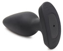 Booty Sparks 28X Laser Heart Silicone Anal Plug Large featuring a sleek design and remote control for easy use.