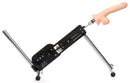 LoveBotz Deluxe Pro-Bang Sex Machine with Remote Control featuring phthalate-free silicone dildo.